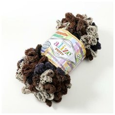 Пряжа ALIZE "Puffy color", 100% микрополиэстер, 9 м*100 г, 6257