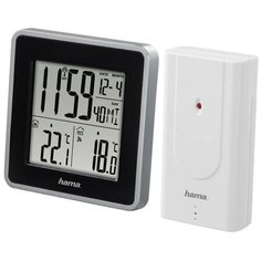 Погодная станция Hama EWS Intro, серебристый/черный