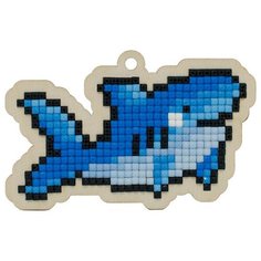 Алмазная мозаика на дереве Подвеска «Акула», 8,7x5,5 см, Гранни Wood