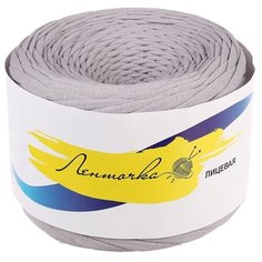 Пряжа трикотажная Елена и Ко лицевая, 100 м*320+-15 г, 7-8 мм, серая