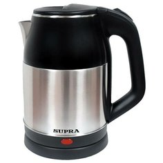 Чайник электрический Supra KES-1844S, 1.8 л, 1500 Вт, черный/нержавеющая сталь