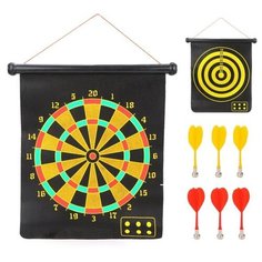 Дартс Наша Игрушка магнитный, двухсторонний, 40*48 см, дротики 6 шт, коробка
