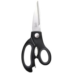 Ножницы GIPFEL Click, 22.5 см, черный/серебристый