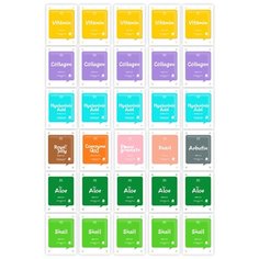 Тканевая маска для лица «Name Skin Care» набор 30 штук ( 10 видов масок ), Корея