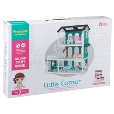 Игровой набор ABtoys Модульный домик (собери сам), 8 секций. Мини-куколки с питомцами в гостинной, в столовой, на кухне, в наборе с аксессуарами