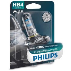 Лампа автомобильная галогенная Philips X-tremeVision Pro150 9006XVP HB4 12V 51W 1 шт.