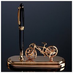 Ручка на подставке "Велосипед" с кристаллами Swarovski 16,2х16,2 см 4266191 Crystocraft