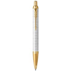 Ручка шариковая Parker IM Premium K318 (2143643) Pearl GT, M, синие чернила