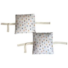 Набор бортиков в детскую кроватку "Ананасы" 8 шт. Marengo Textile