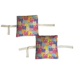 Набор бортиков в детскую кроватку "Яркие котики" 12 шт. Marengo Textile