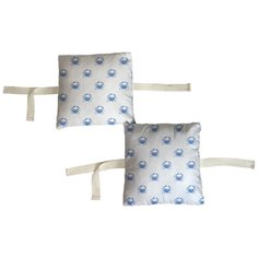 Набор бортиков в детскую кроватку "Голубые крабы" 8 шт. Marengo Textile