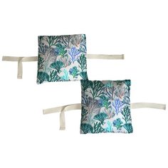 Набор бортиков в детскую кроватку "Голубые водоросли" 8 шт. Marengo Textile