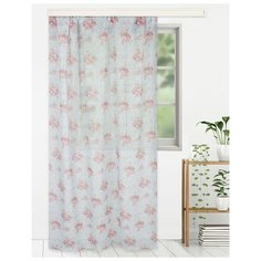 Тюль Этель Превосходство на ленте 270 см голубой/розовый