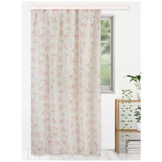 Тюль Этель Нежные цветы на ленте 135х270 см розовый