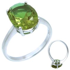 Balex Кольцо 1405937777 из серебра 925 пробы с султанитом синтетическим, размер 18.5