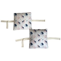 Набор бортиков в детскую кроватку "Кисы на луне" 8 шт. Marengo Textile