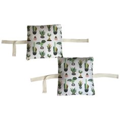 Набор бортиков в детскую кроватку "Коты и кактусы" 12 шт. Marengo Textile