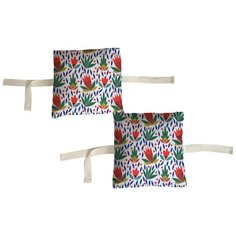 Набор бортиков в детскую кроватку "Геометричные цветы" 8 шт. Marengo Textile