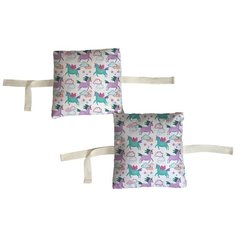 Набор бортиков в детскую кроватку "Разноцветные единороги" 8 шт. Marengo Textile