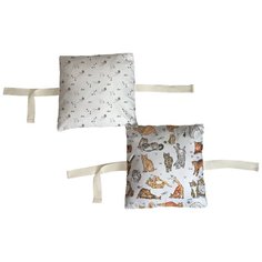 Набор бортиков в детскую кроватку "Кисы" 8 шт. Marengo Textile