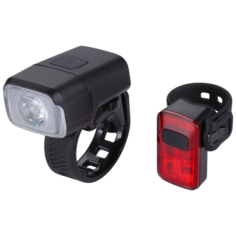 BBB Велофонари комплект BBB NanoStrike 400 Combo + BLS-152 Rear Spark 2.0 Black