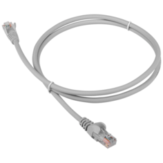 Патч-корд Lanmaster LAN-PC45 RJ-45 (m) - RJ-45 (m) CAT5e U/UTP, 1 шт., серый, 2 м