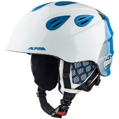 Зимний Шлем Alpina 2020-21 Grap 2.0 Jr White/Silver/Blue (См:51-54)