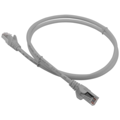 Патч-корд Lanmaster LAN-PC45 RJ-45 (m) - RJ-45 (m) CAT5e F/UTP, 1 шт., серый, 2 м