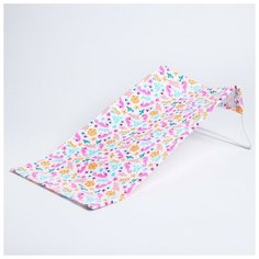 Карапуз Горка для купания из фланели, цвет белый микс