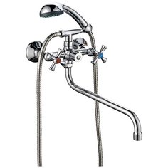 Смеситель для ванны с душем профсан ПСМ-158-75 евро тип см-вудрншла