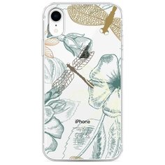Силиконовый чехол "Тени стрекоз" на Apple iPhone XR / Айфон XR Case Place