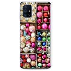 Чехол Силиконовый Samsung Galaxy M31s Елочные игрушки Case Place