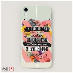 Чехол Пластиковый iPhone XR (10R) Летний постер Case Place