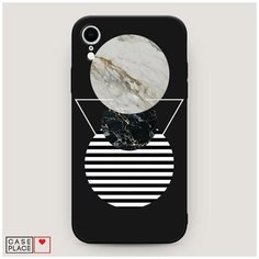 Чехол силиконовый Матовый iPhone XR (10R) Пирамида из кругов Case Place