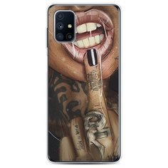 Чехол Силиконовый Samsung Galaxy M31s Девушка с татуировками Case Place