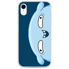 Силиконовый чехол "Подушка синий фон" на Apple iPhone XR / Айфон XR Case Place