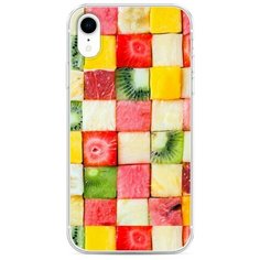 Силиконовый чехол "Фруктовые кубики" на Apple iPhone XR / Айфон XR Case Place