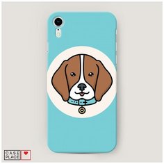 Чехол Пластиковый iPhone XR (10R) Собака в ошейнике Case Place