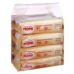MOMI Детские влажные салфетки MOMI, 4*70 шт