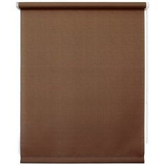 8005. Рулонная штора 100х175 Шантунг шоколад Уют
