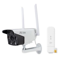 Комплект видеонаблюдения 4G мобильный 2Мп Ps-Link C2XS1-4G 1 камера для улицы LED подсветка