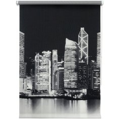 8944. Рулонная штора 100х175 Сити монохром Уют