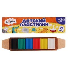 Пластилин 6цв 60г Calligrata 4774904 4774904
