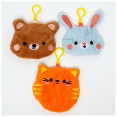 Крошка Я Развивающая игрушка- шуршалка «Веселые зверята» набор 3 шт.