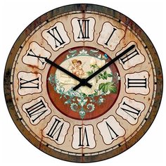 SvS Настенные часы SvS 3001066 Vintage Влюбленные ангелочки СВС