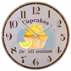 SvS Настенные часы SvS 4001094 Kitchen Лимонный кекс СВС