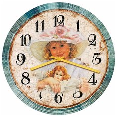 SvS Настенные часы SvS 3501088 Kids Девочка с куклой СВС