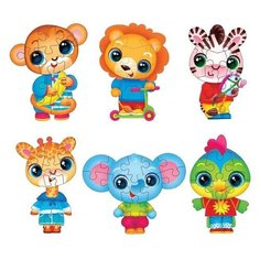 Лесная мастерская Пазлы. Шоубокс «Путешествие по Африке» набор 6 шт.