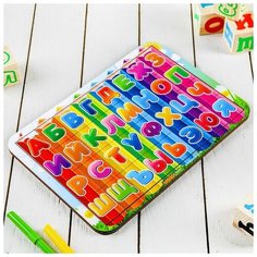 WoodLand Toys Рамка-вкладыш «Алфавит 7» окрашенная