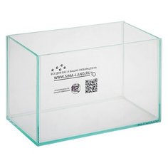 Пижон Аквариум прямоугольный без крышки, 5 литров, 25 х 13 х 15,5 см